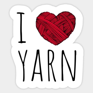 I Heart Yarn Sticker